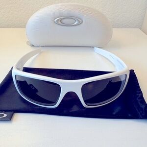 Oakley Crankshaft white sunglasses sport